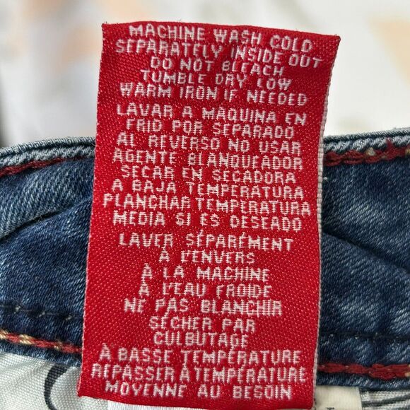 YMI Jeans Womens 3 Blue Medium Wash Skinny Distressed Low Rise 5 Pocket Denim - Picture 12 of 13